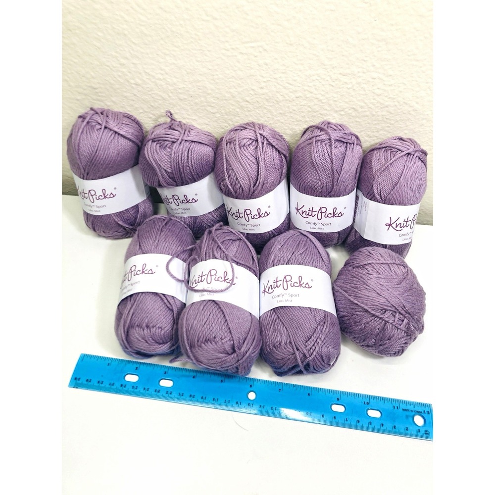 470g/1 lb+ Knit Picks Comfy Sport Yarn 75% Pima Cotton/25% Acrylic Made in Peru